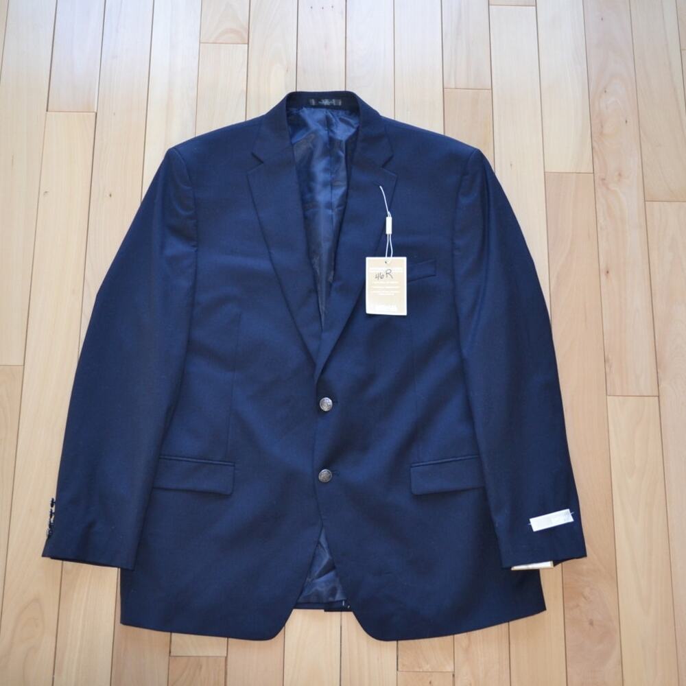NWT Michael Michael Kors Blazer Suit Jacket Size 46R Navy Blue